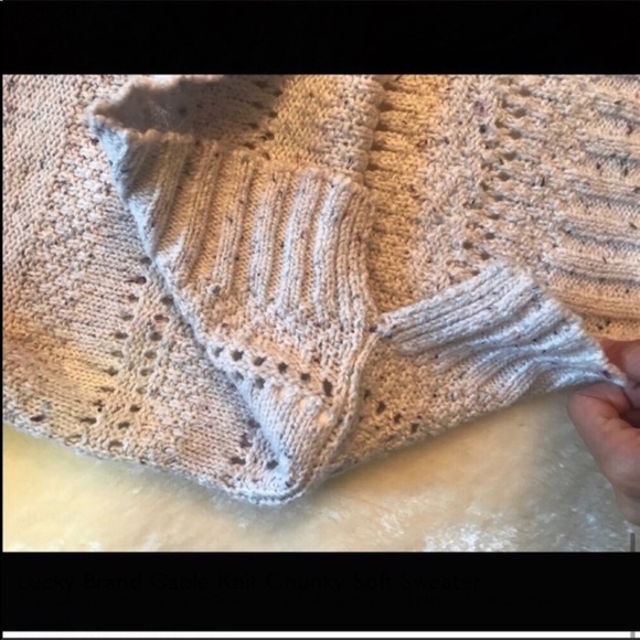 Lucky Brand Cable Knit Chunky Soft Sweater - Picture 10 of 10